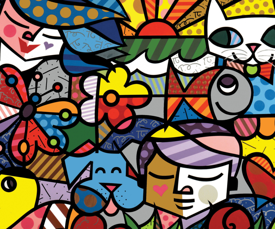 Screenshot №1 pro téma Romero Britto Design 960x800