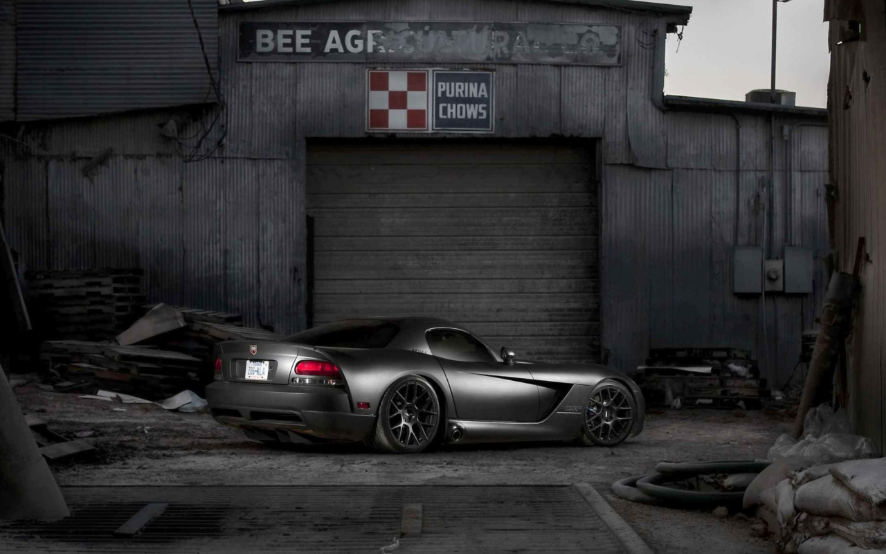 Black Dodge Viper screenshot #1 1280x800