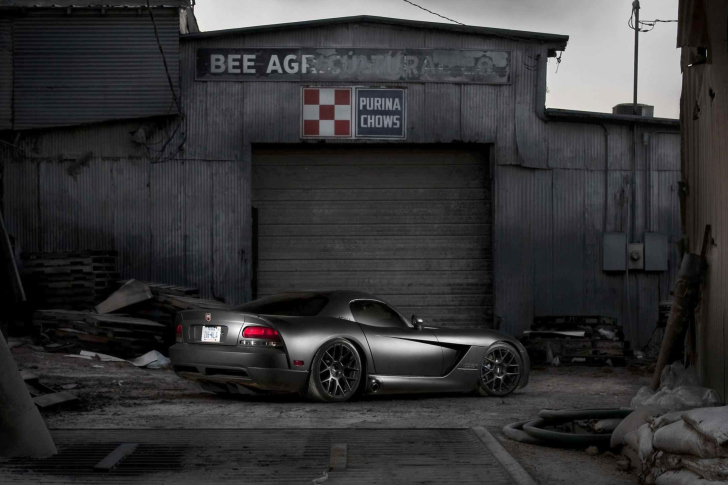 Das Black Dodge Viper Wallpaper