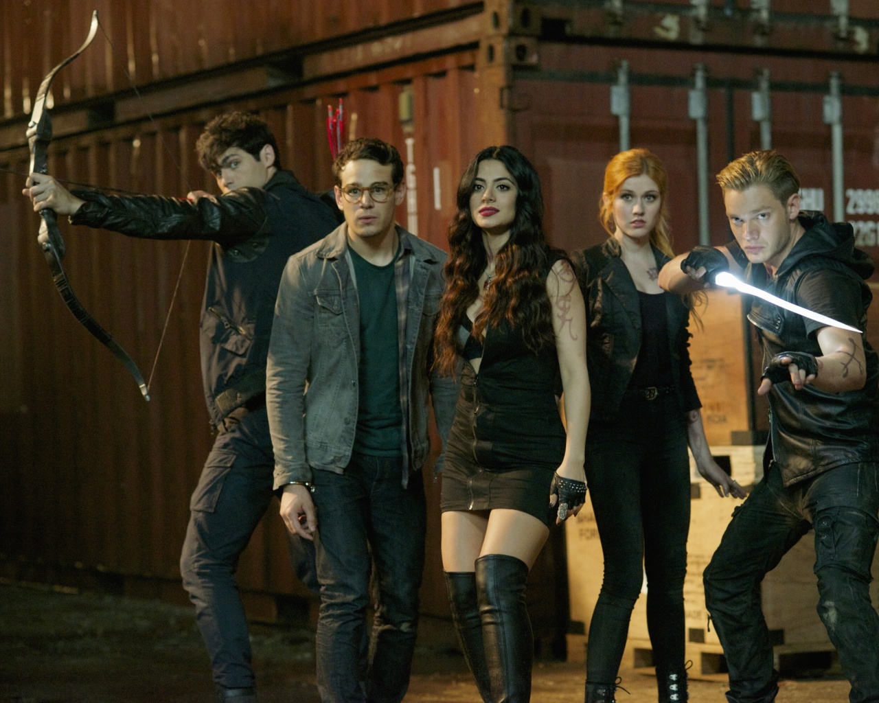 Fondo de pantalla Shadowhunters The Mortal Instruments with Katherine McNamara 1280x1024