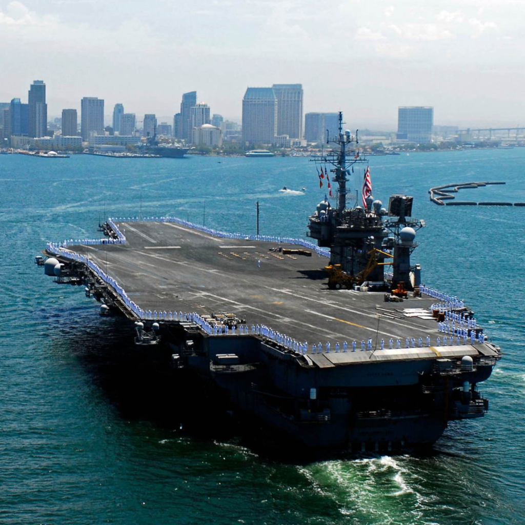 Fondo de pantalla Military boats - USS Kitty Hawk 1024x1024