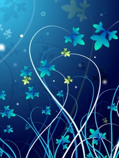 Screenshot №1 pro téma Blue Abstract Background 240x320