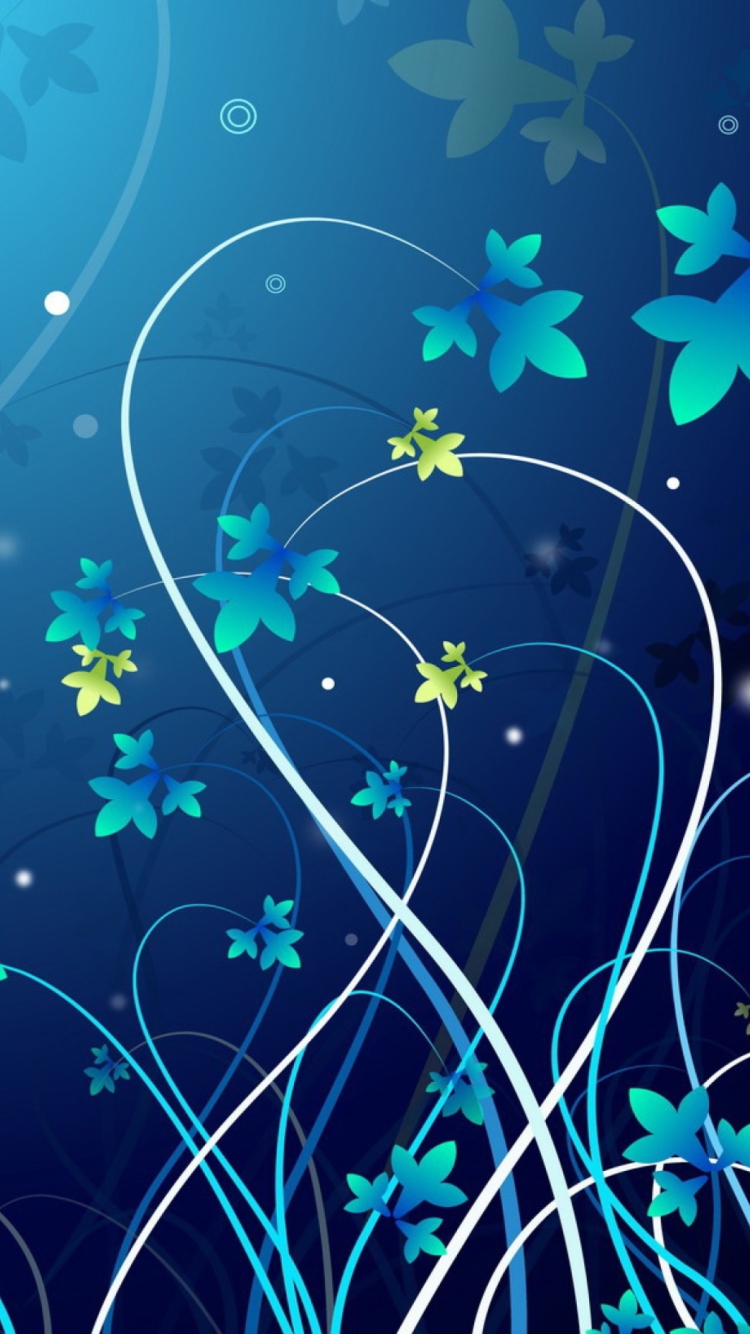 Screenshot №1 pro téma Blue Abstract Background 750x1334