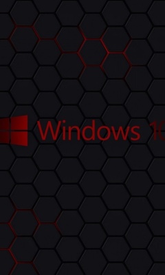 Windows 10 Dark Wallpaper screenshot #1 240x400