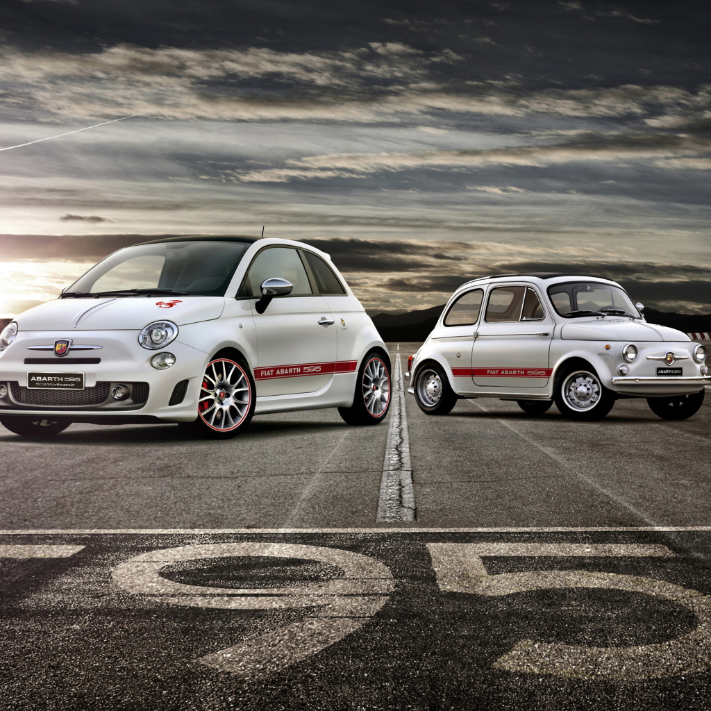 Das Fiat 595 Abarth Wallpaper 1024x1024