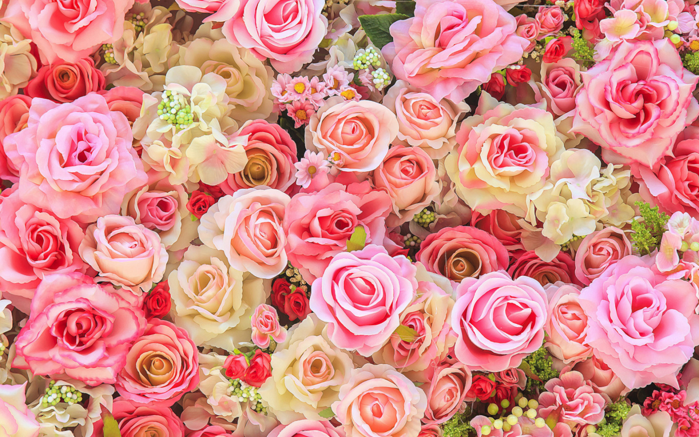 Screenshot №1 pro téma Bush Flowers Pink 1440x900