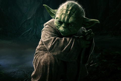 Fondo de pantalla Yoda 480x320