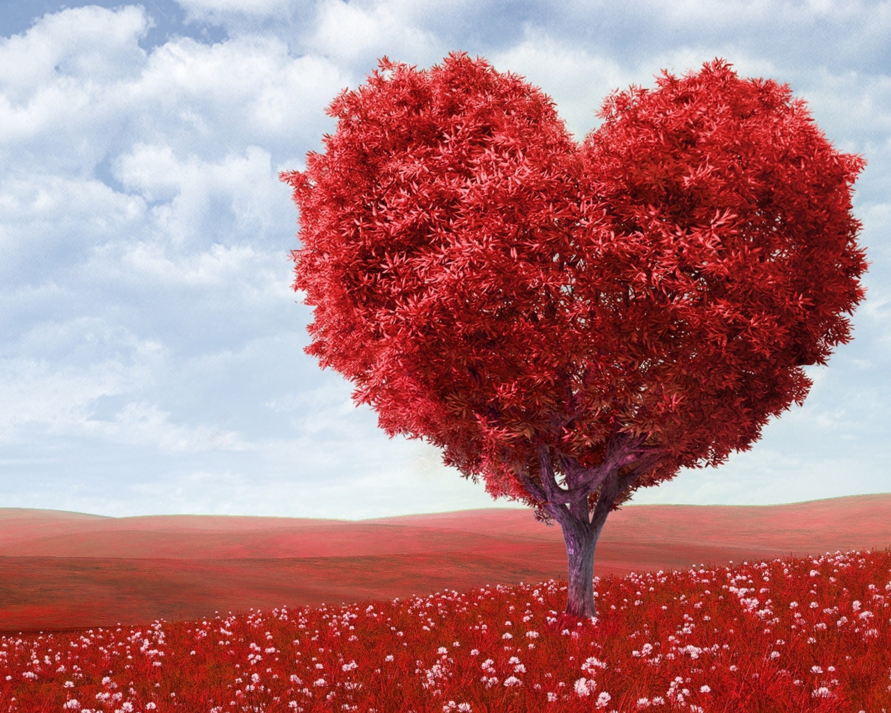 Heart Tree wallpaper 1280x1024