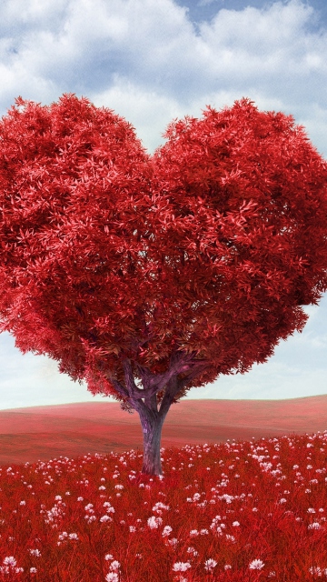 Heart Tree wallpaper 360x640