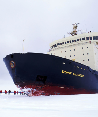 The Russian Icebreaker Kapitan Khlebnikov - Obrázkek zdarma pro 176x220