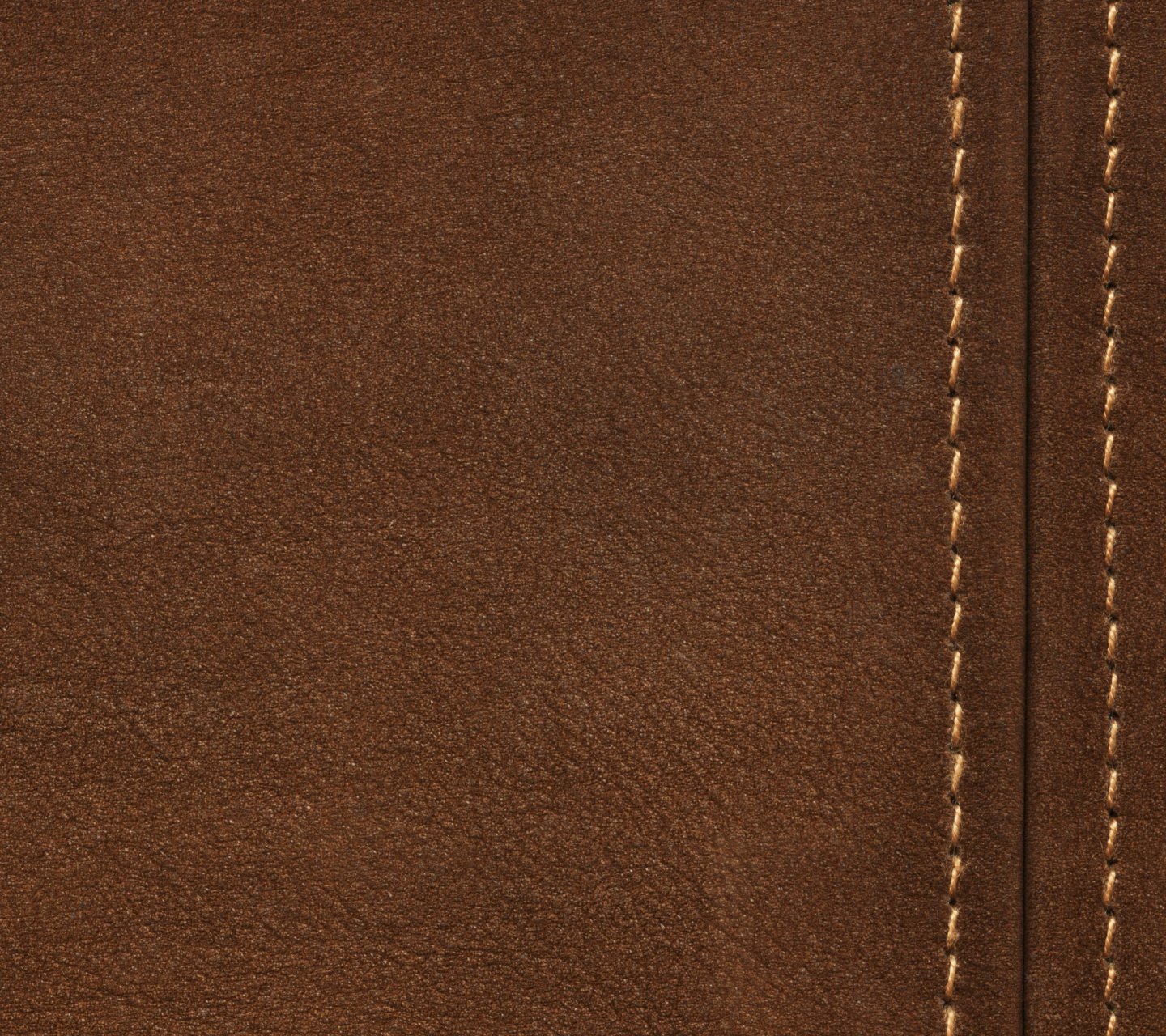 Das Brown Leather with Seam Wallpaper 1440x1280