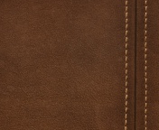 Screenshot №1 pro téma Brown Leather with Seam 176x144