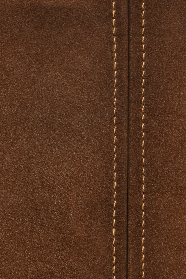 Fondo de pantalla Brown Leather with Seam 640x960