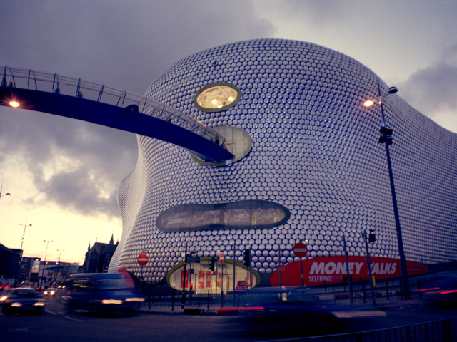 Shopping in Birmingham wallpaper 640x480