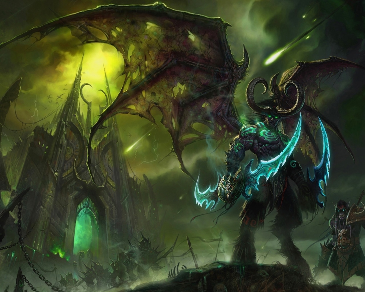 Screenshot №1 pro téma Lord of Outland Warcraft III 1280x1024
