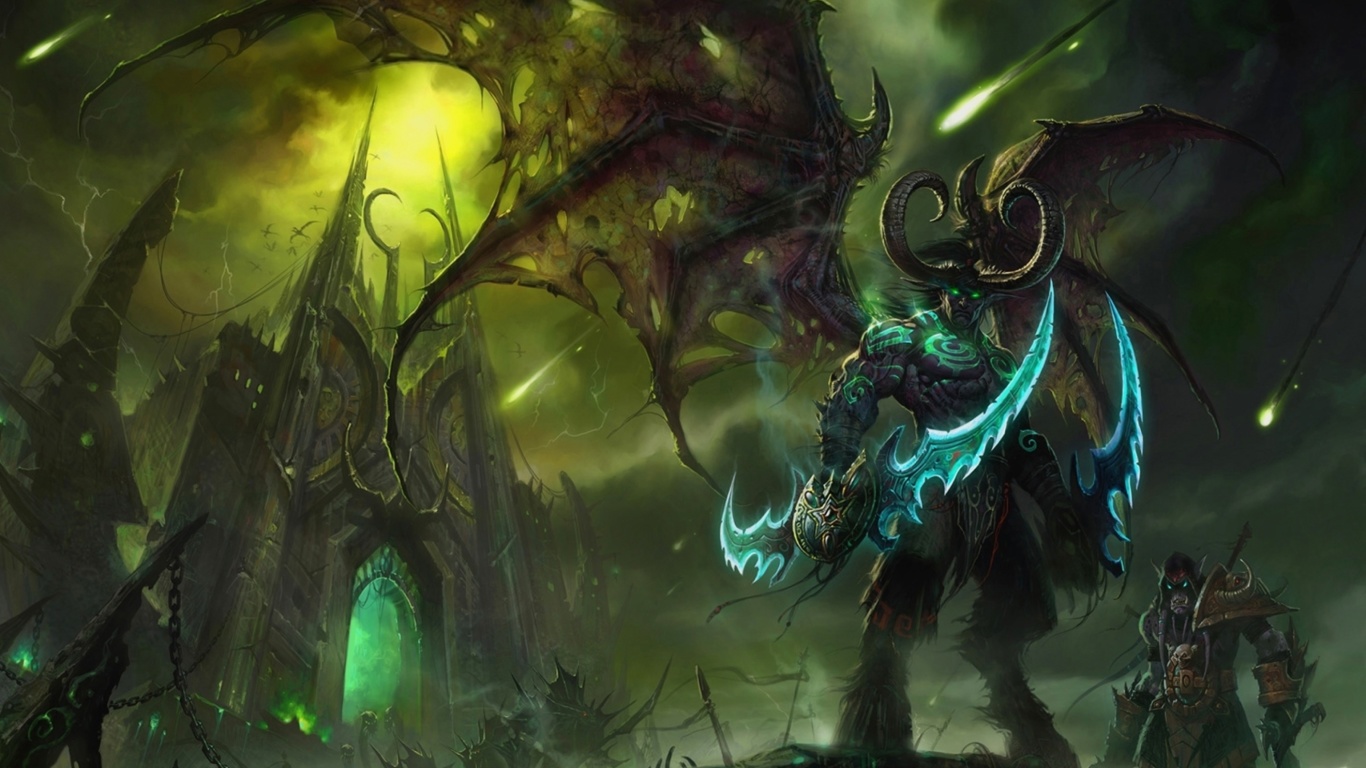 Sfondi Lord of Outland Warcraft III 1366x768
