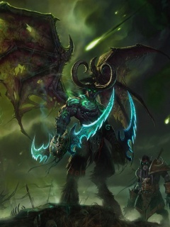Lord of Outland Warcraft III wallpaper 240x320