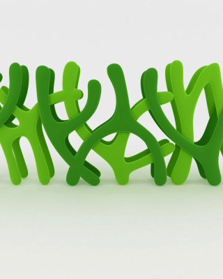 Best Green Abstract Theme - Obrázkek zdarma pro Nokia Asha 306