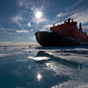 Fondo de pantalla Icebreaker in Greenland 128x128