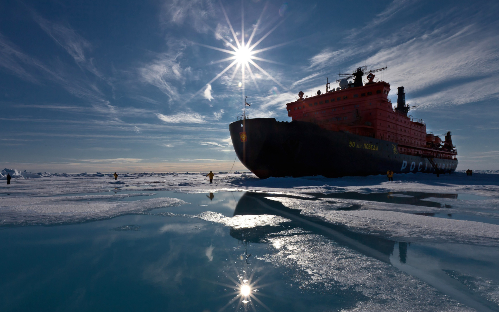 Sfondi Icebreaker in Greenland 1680x1050