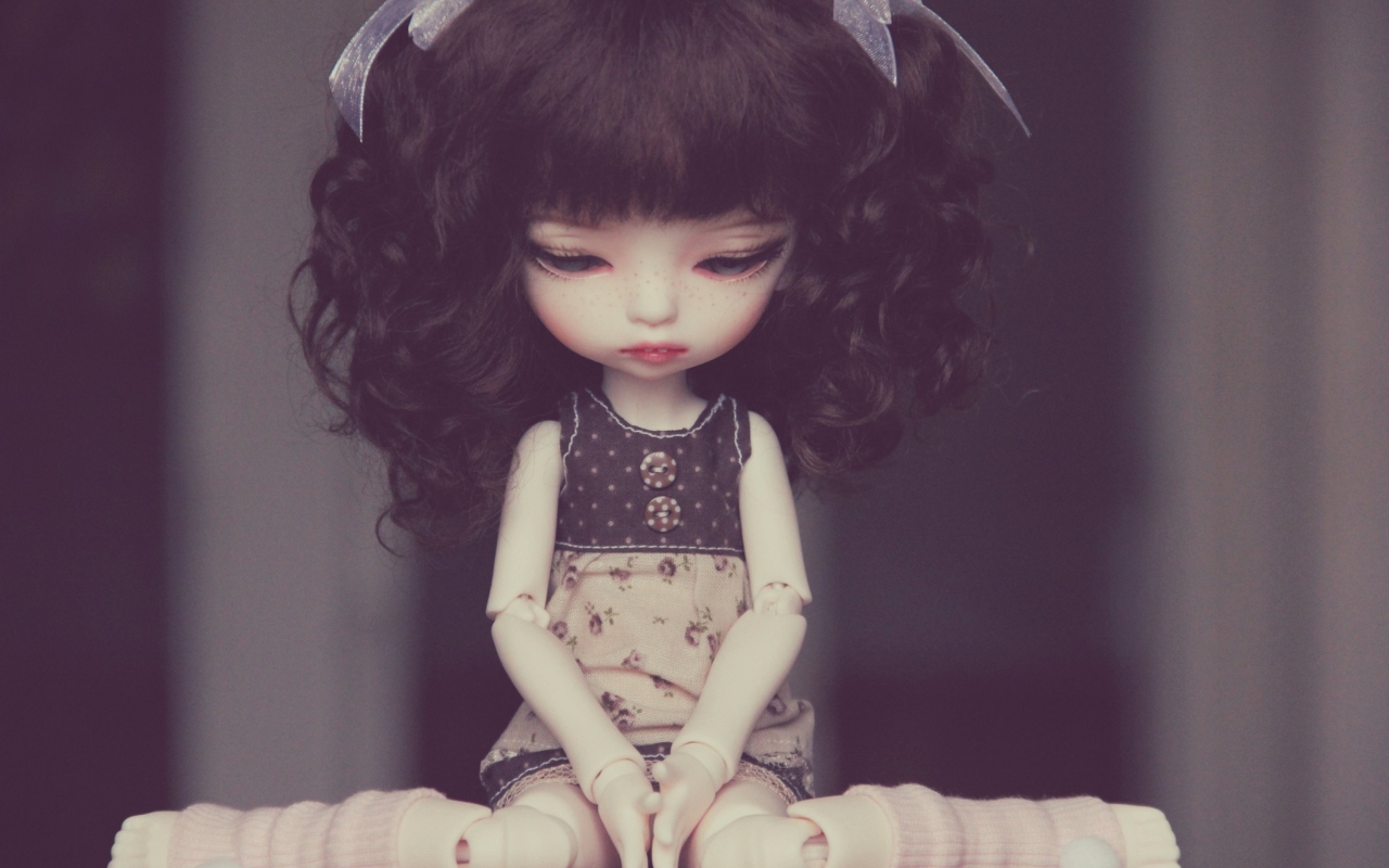Screenshot №1 pro téma Cute Vintage Doll 1280x800