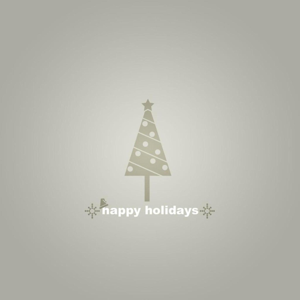 Happy Holidays wallpaper 1024x1024