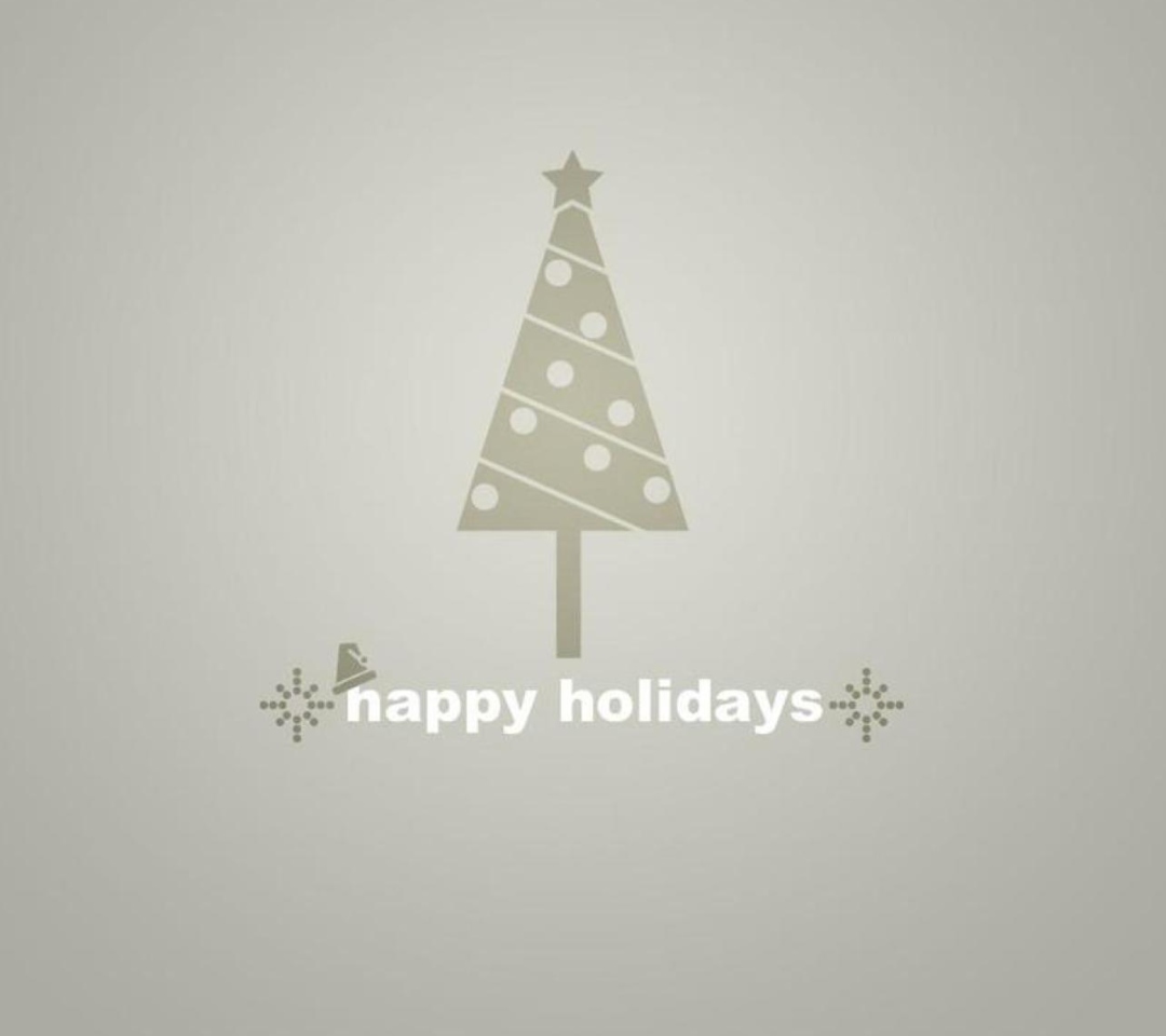 Das Happy Holidays Wallpaper 1080x960