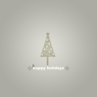 Kostenloses Happy Holidays Wallpaper für iPad mini