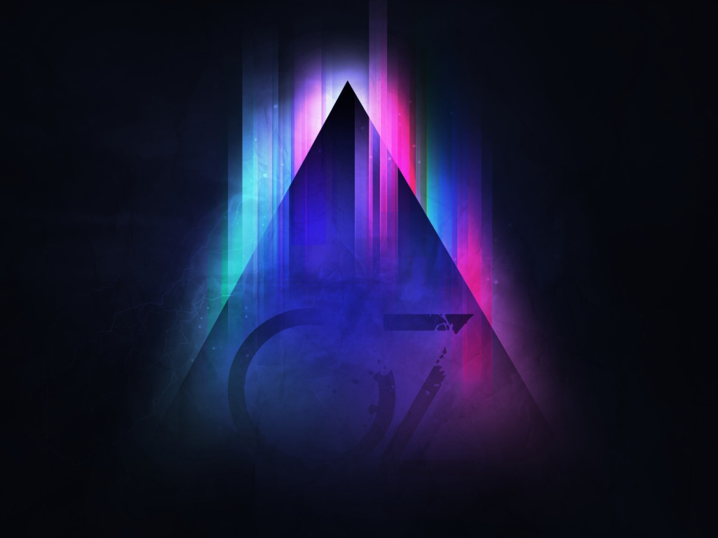 Colorful Triangle Vector screenshot #1 1024x768
