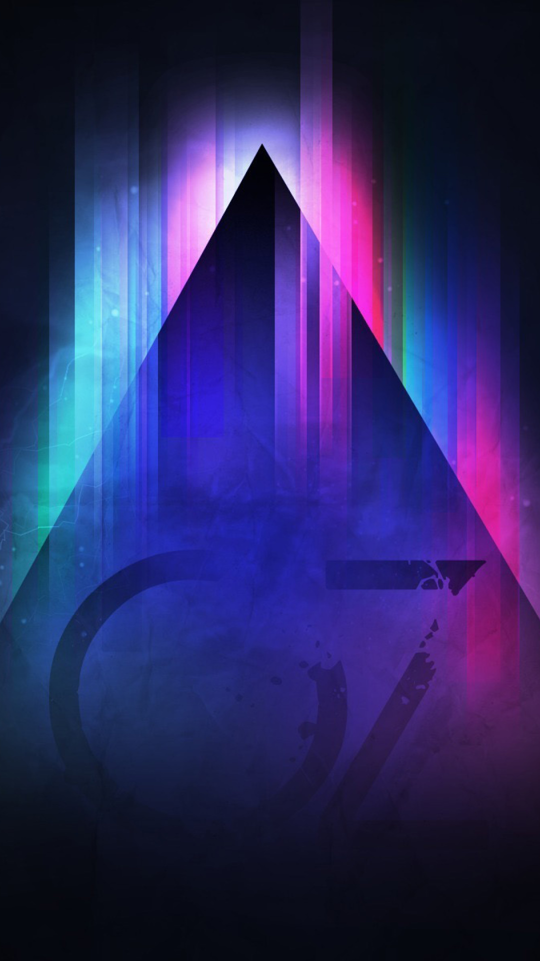 Fondo de pantalla Colorful Triangle Vector 1080x1920