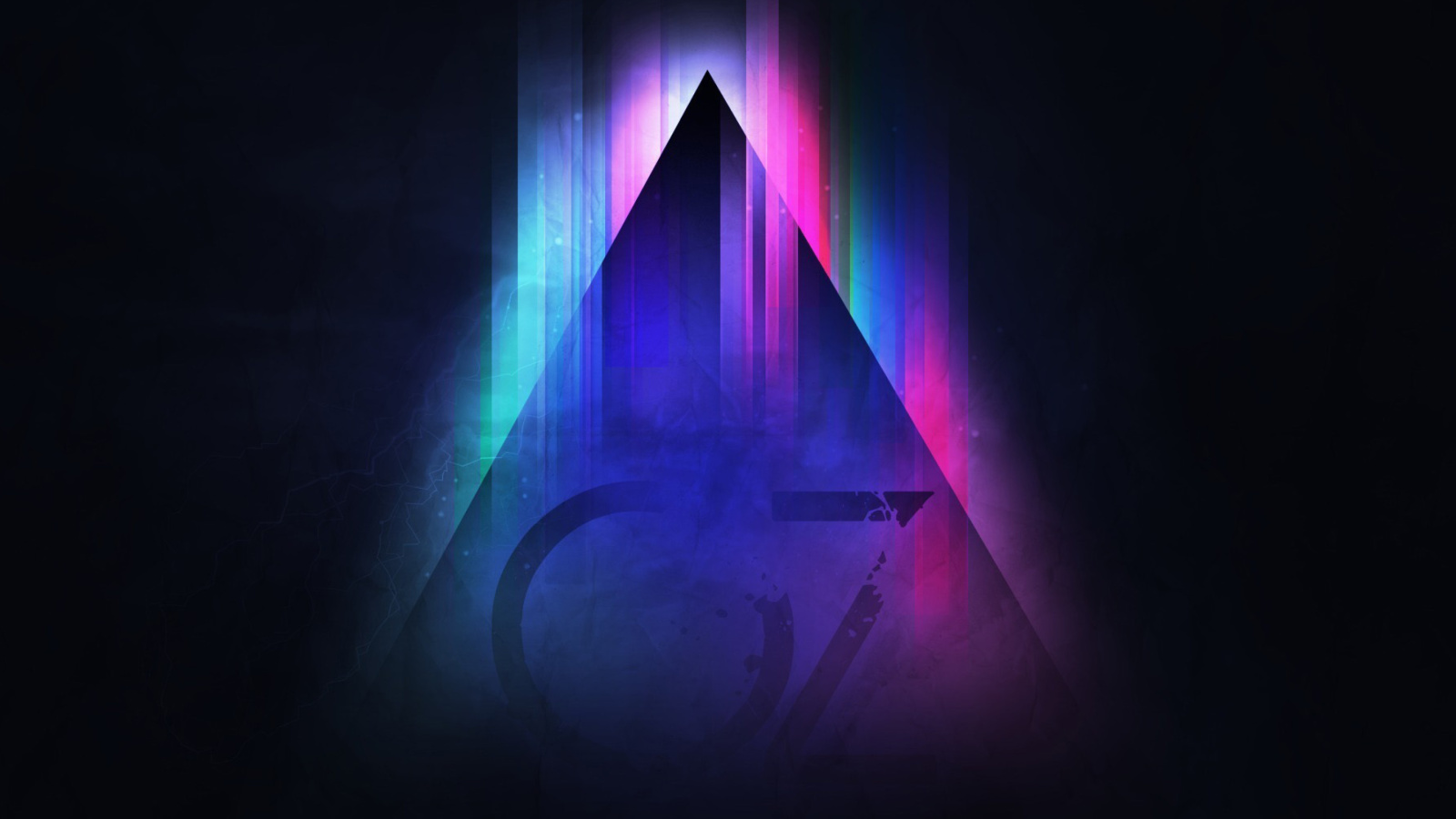 Screenshot №1 pro téma Colorful Triangle Vector 1600x900