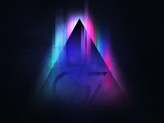 Screenshot №1 pro téma Colorful Triangle Vector 640x480