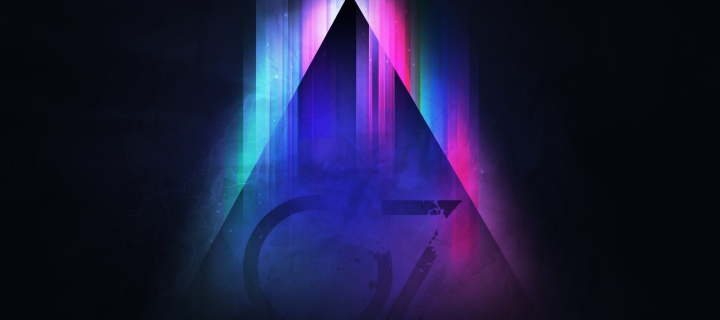 Sfondi Colorful Triangle Vector 720x320