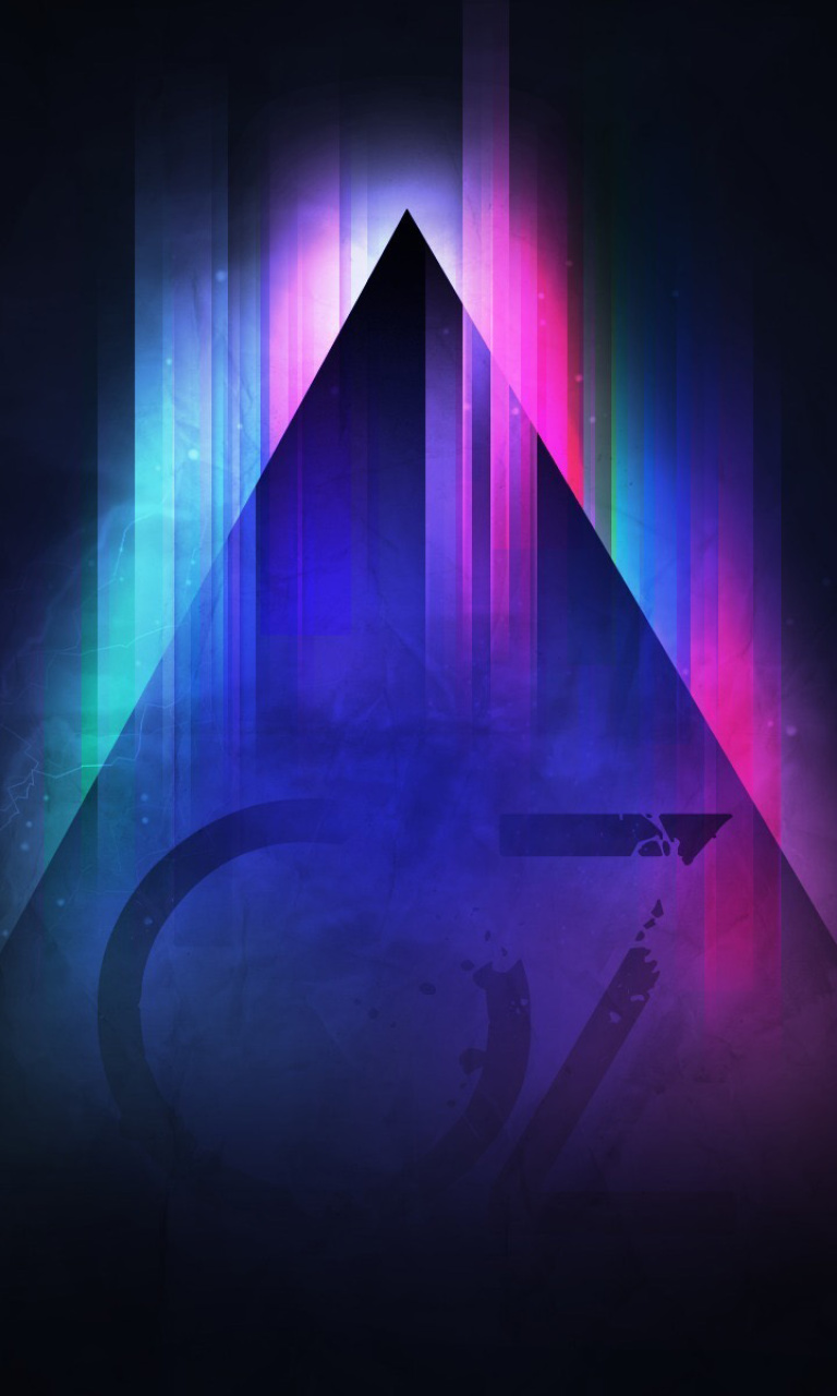 Screenshot №1 pro téma Colorful Triangle Vector 768x1280