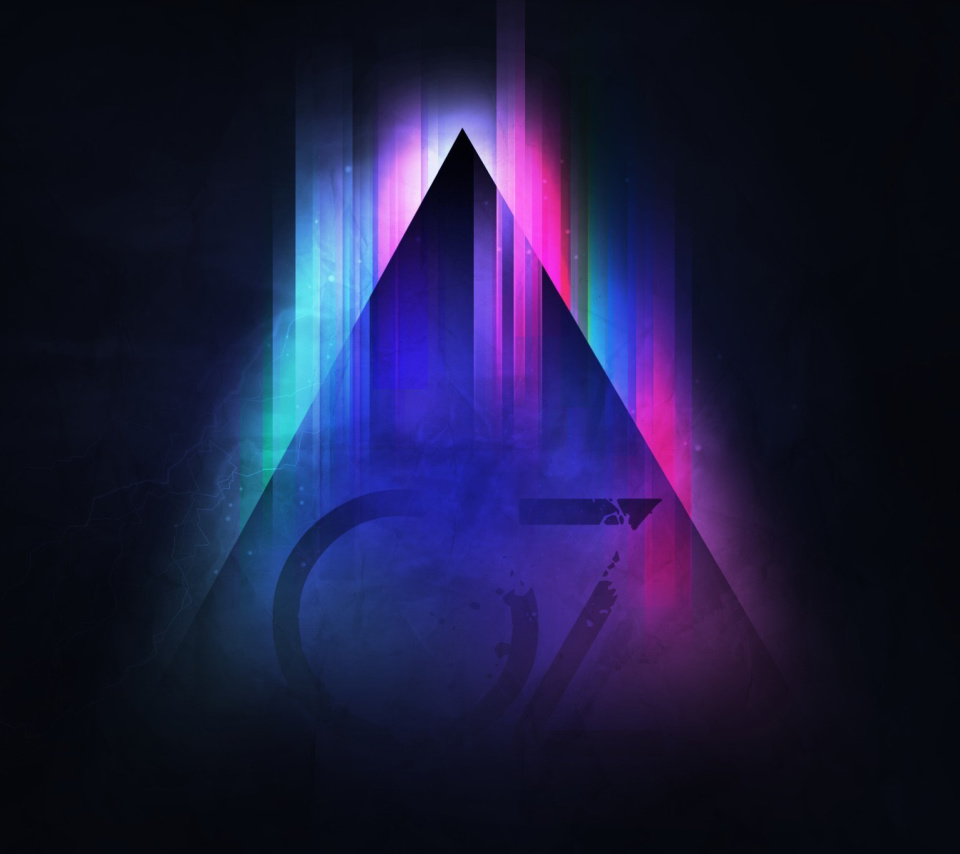 Fondo de pantalla Colorful Triangle Vector 960x854