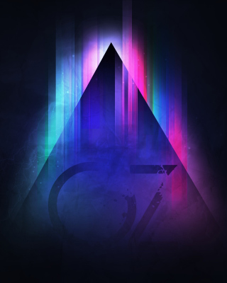 Colorful Triangle Vector - Obrázkek zdarma pro 240x400