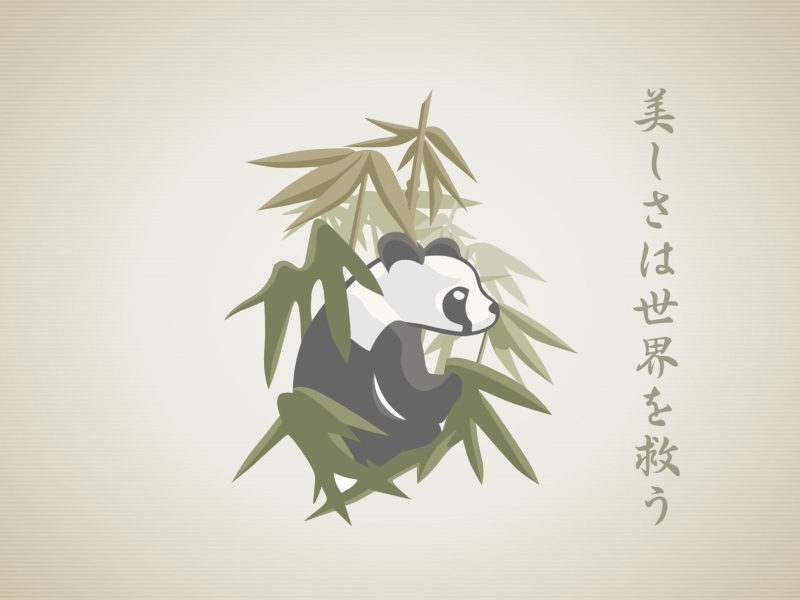 Das Panda Drawing Wallpaper 800x600