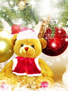 Sfondi Teddy Bear's Christmas 240x320