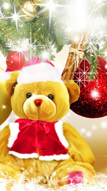 Das Teddy Bear's Christmas Wallpaper 360x640