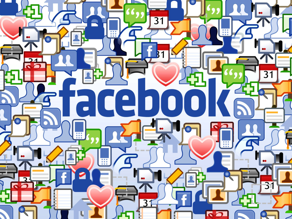 Обои Facebook Wide 1024x768