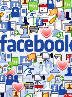 Обои Facebook Wide 240x320