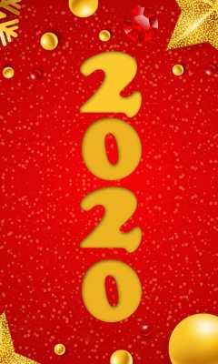 Fondo de pantalla Happy New Year 2020 Messages 240x400
