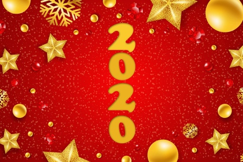 Fondo de pantalla Happy New Year 2020 Messages 480x320