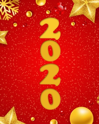 Kostenloses Happy New Year 2020 Messages Wallpaper für Nokia C5-03