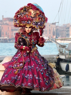 Fondo de pantalla Venice Carnival 240x320