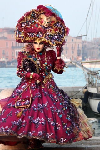 Fondo de pantalla Venice Carnival 320x480