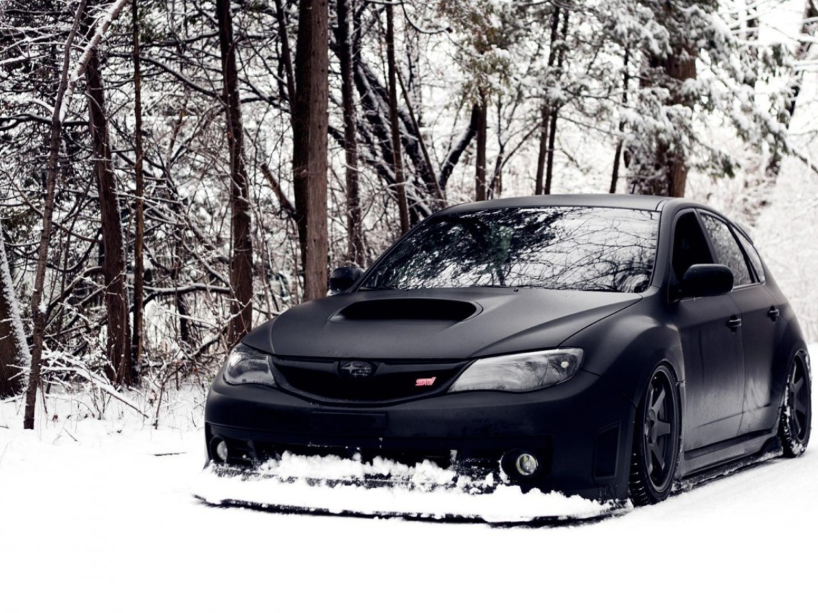 Screenshot №1 pro téma Subaru In Winter 1152x864