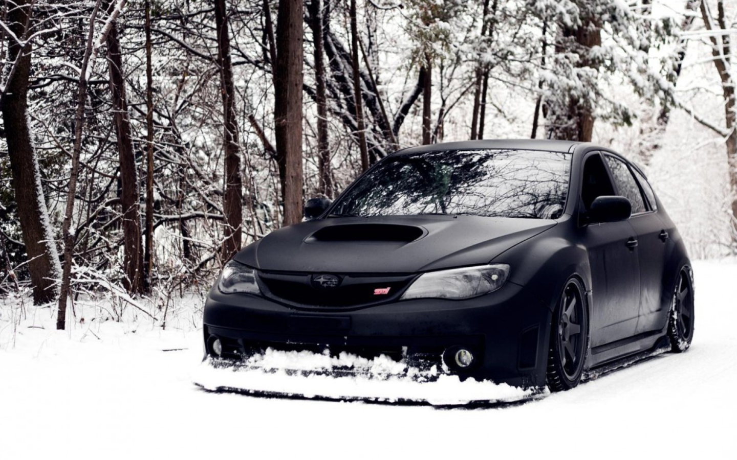 Screenshot №1 pro téma Subaru In Winter 1440x900