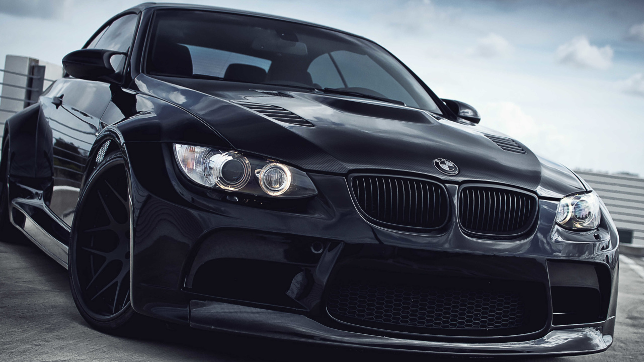 Fondo de pantalla Black BMW E93 series 3 1280x720