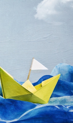 Paper Boat wallpaper 240x400